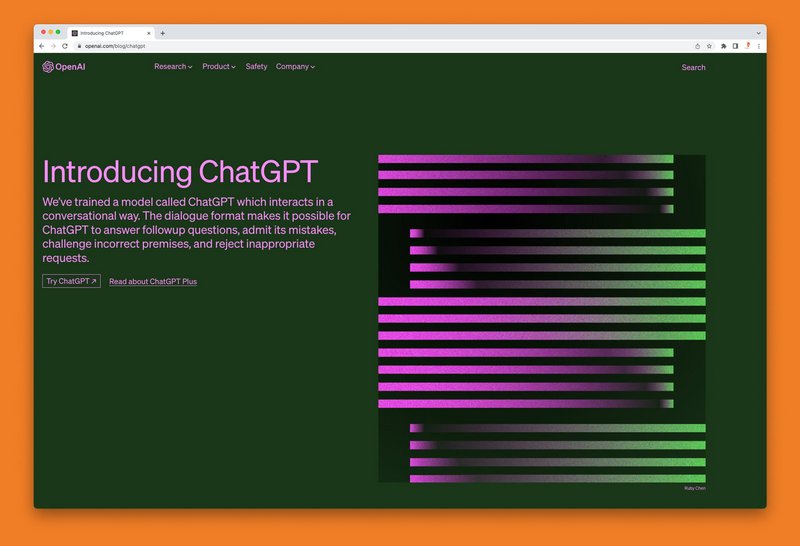 Screenshot ChatGPT Website