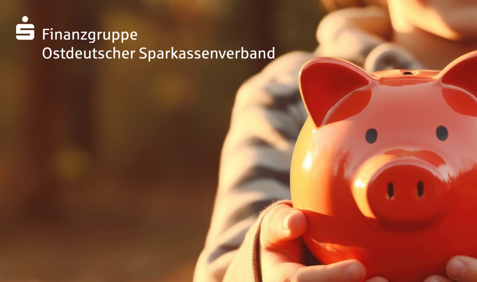 Hände halten Sparschwein